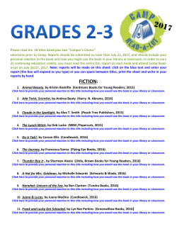 Grades 2-3 - Plum Creek Library System