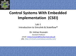 Lab-1 - Dr. Imtiaz Hussain