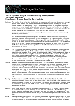 Overview document explaining the project - Jan`10