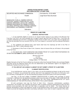 Claim Form - Biozoom, Inc. Fair Fund