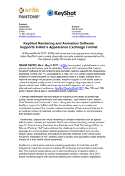 KeyShot Rendering and Animation Software Supports X