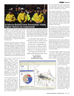 Evidence-Based Crime Prevention Yields Higher