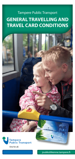 GENERAL TRAVELLING AND TRAVEL CARD CONDITIONS