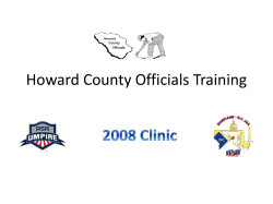 Clinic - Howard County Officials