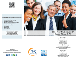 Plan Your Next Move with Career Moves @ JVS