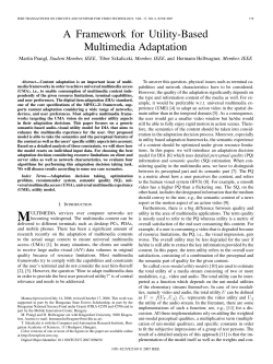 A Framework for Utility-Based Multimedia Adaptation