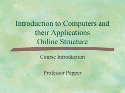CSC 170 Intro Online Structure