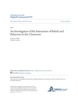 An Investigation of the Interaction of Beliefs and Behaviors in the