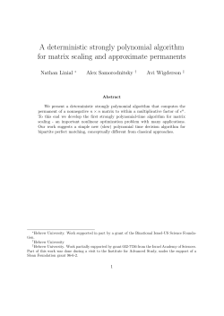 A deterministic strongly polynomial algorithm for matrix scaling and