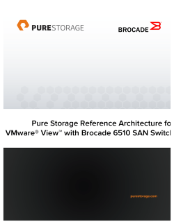 Pure Storage Reference Architecture for VMware&reg; View
