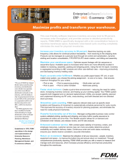 Maximize profits and transform your warehouse.