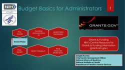 Budget Basics for Administrators