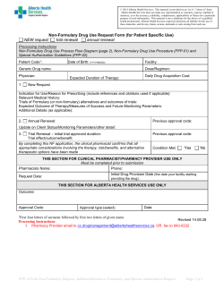 Non-Formulary Request Form