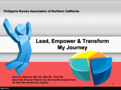 Diapositiva 1 - Philippine Nurses Association of Northern California