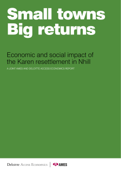 Economic and social impact of the Karen