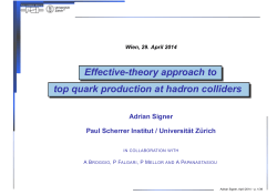 Effective-theory approach to top quark production at hadron colliders
