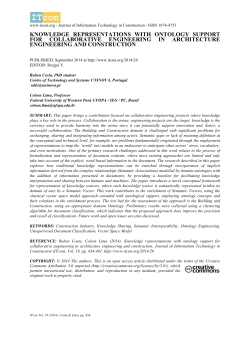 knowledge representations with ontology support for collaborative