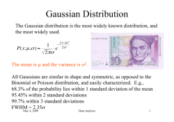 Gaussian Distribution