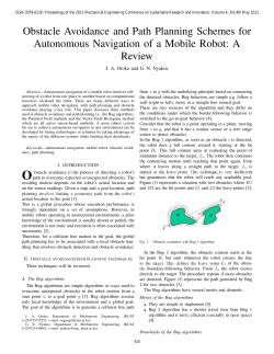 Obstacle Avoidance and Path Planning Schemes for Autonomous