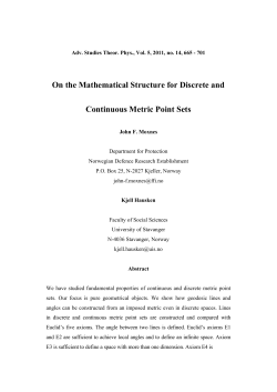 On the Mathematical Structure for Discrete and Continuous Metric