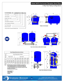 Model SHFFG Horizontal Fiberglass Sand Filters 3