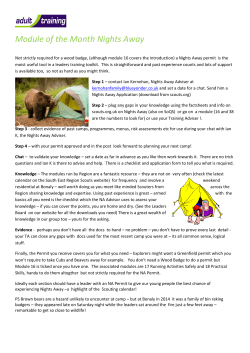 Module of the Month Nights Away