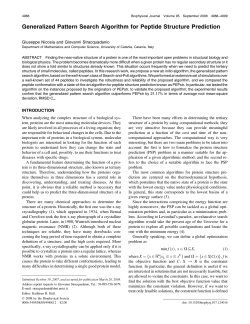 Generalized Pattern Search Algorithm for Peptide Structure