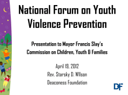 The Forum - Vision for Children at Risk