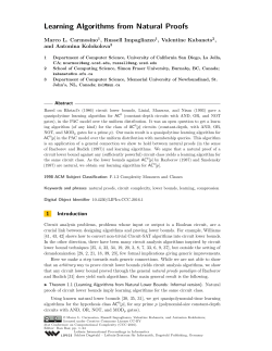 Learning Algorithms from Natural Proofs