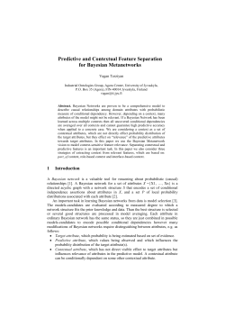 Predictive and Contextual Feature Separation for Bayesian