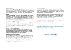The Library and Learning Service lies at the heart of the
