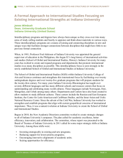 A Formal Approach to International Studies Focusing on Existing