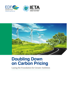 Doubling Down on Carbon Pricing