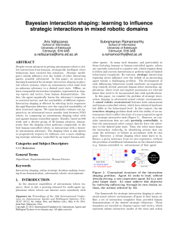 Bayesian interaction shaping: learning to influence strategic