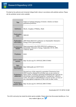 Title Impact of optimal charging of electric vehicles on future