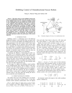 Dribbling Control of Omnidirectional Soccer