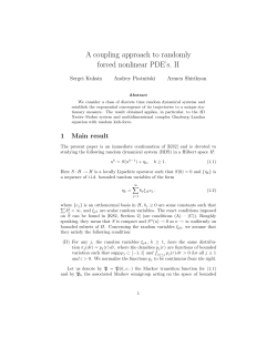 A coupling approach to randomly forced