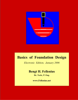 Basics of Foundation Design - Dicea