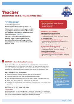 Teacher - Constable Care Child Safety