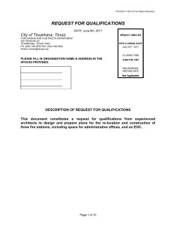 FOR SALE - City of Texarkana, TX