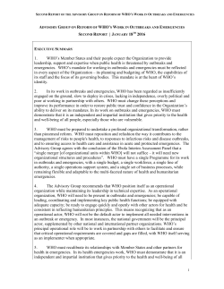 1. WHO`s Member States and their people expect the Organization