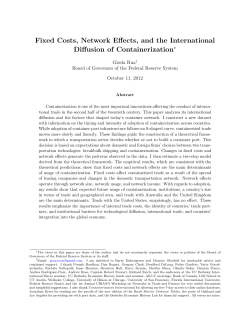 Fixed Costs, Network Effects, and the International Diffusion of