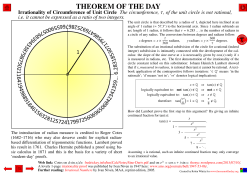 Irrationality of Circumference of Unit Circle