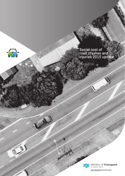 Social cost of road crashes and injuries 2015 update