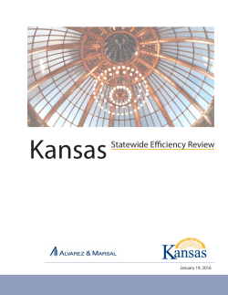 Kansas Statewide Efficiency Review 2016 Interim Report