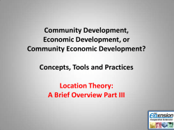 Location Theory - University of Wisconsin&ndash;Madison