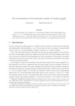 The concentration of the chromatic number of random graphs