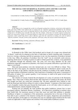 18 THE SOCIAL COST OF HOSPITAL WAITING LISTS AND THE