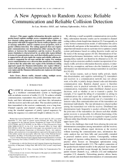 A New Approach to Random Access: Reliable Communication and