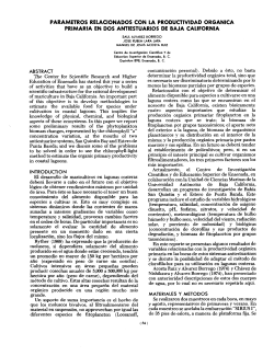 parametros relacionados con la productividad